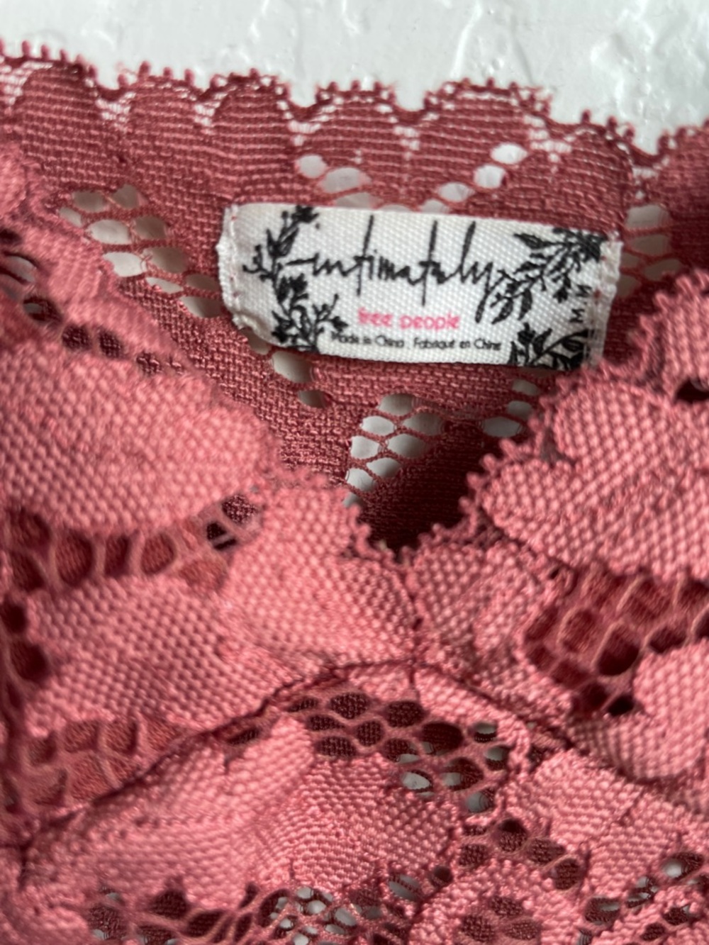 Free People Floral Lace Bralette - Rose Women’s Medium - Picture 2 of 13